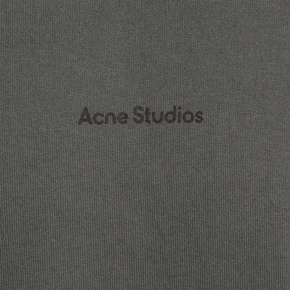 ACNE STUDIOS  Gray Men's Casual Cotton Logo T-Shirt size extra small - Picture 6 of 10